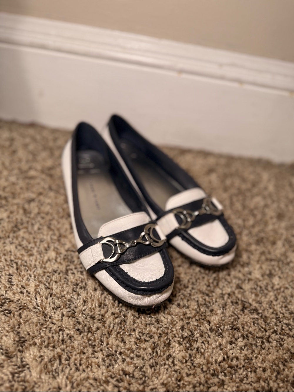 Etienne Aigner Leather Loafers Size 7.5